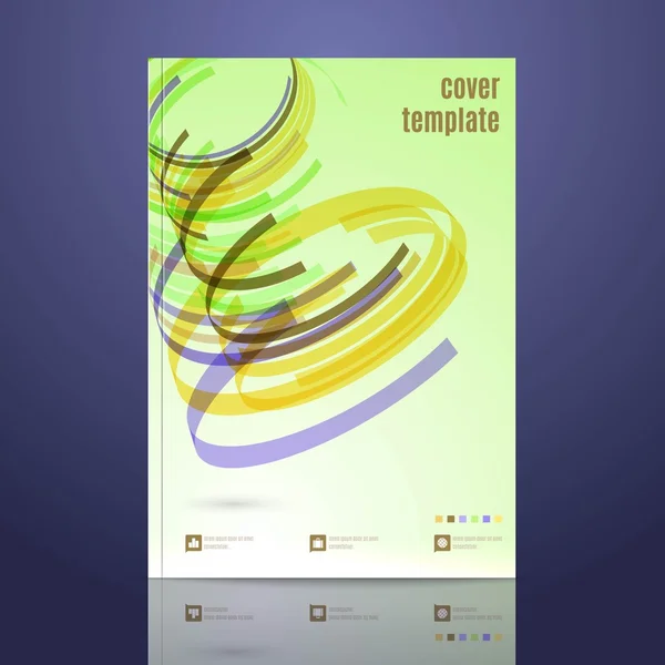 Design vettoriale per layout di copertura in formato A4 . — Vettoriale Stock