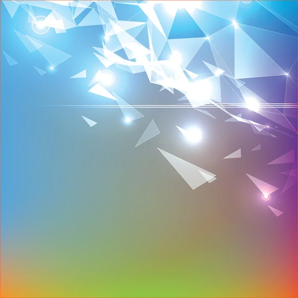 ベクトル抽象三角形の背景 — ストックベクタ