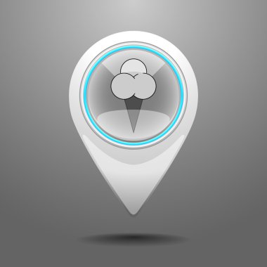 parlak dondurma simgesi