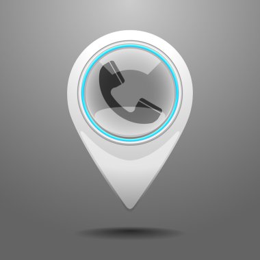 parlak telefon kulübesi simgesi