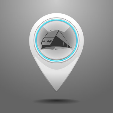 parlak tren istasyonu simgesi