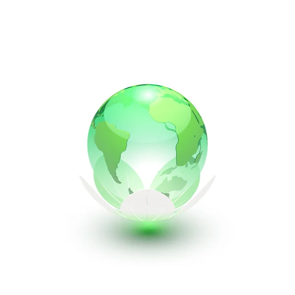 Earth Globe Icon — Stock Vector