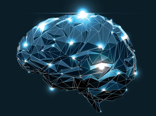Otak manusia - Stok Vektor