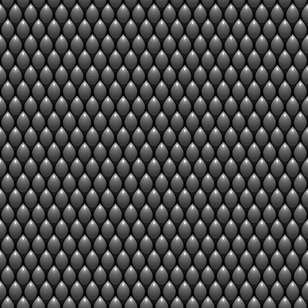 Black Scales Seamless Pattern Texture. Stock Vector Illustration — Stock Vector