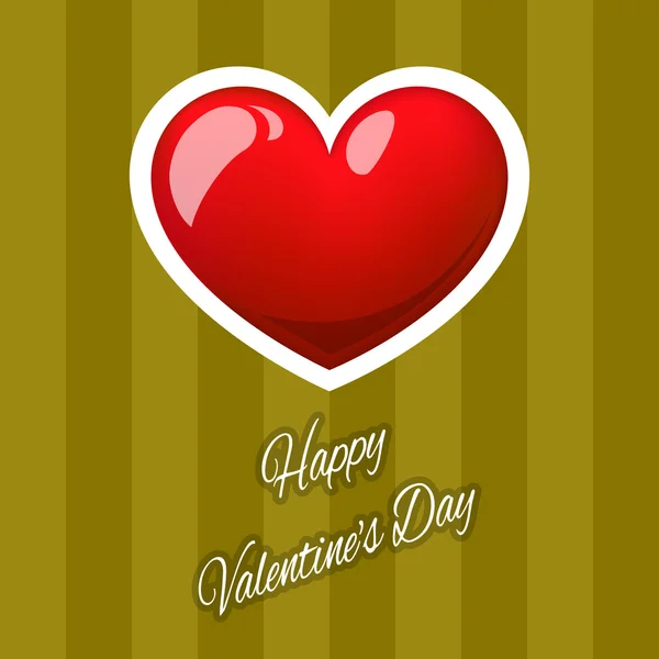 Kształt Valentine serca z iskierki miłości — Wektor stockowy