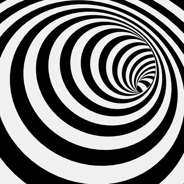 Espiral rayas abstracto túnel fondo — Vector de stock