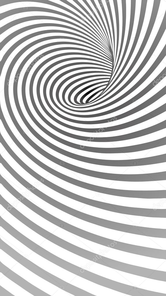 Spiral Striped Abstract Tunnel Background