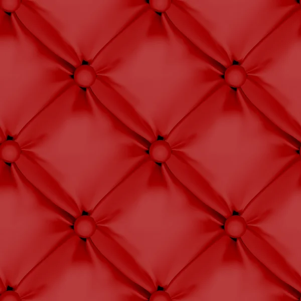Modèle de tapisserie d'ameublement en cuir sans couture rouge — Image vectorielle