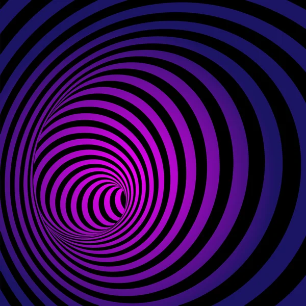 Fond de tunnel abstrait rayé spirale — Image vectorielle