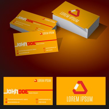 Modern, minimalist, standart kartvizit