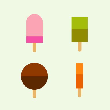 dondurma vektör tasarım ayarla