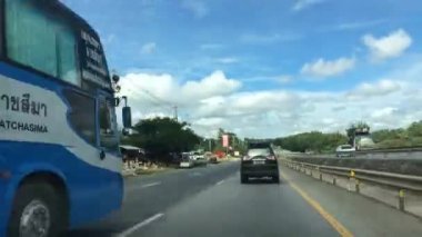 Sürüş araba Pov timelapse Hill