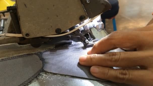 Couture machine à coudre sur textile — Video