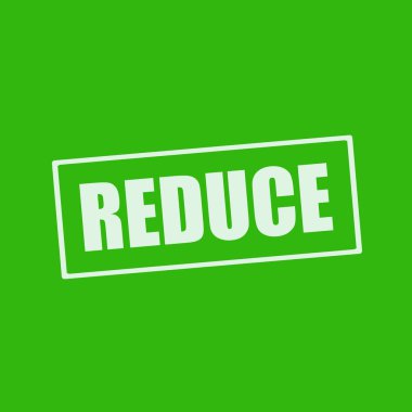 Dikdörtgen yeşil arka planda beyaz ifadeler azaltın