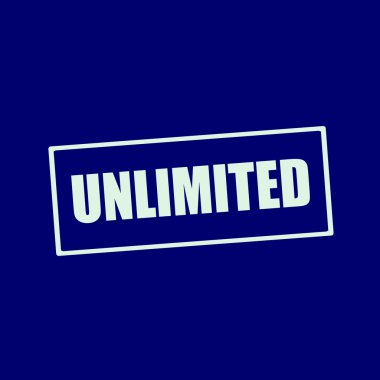 dikdörtgen mavi-siyah arka plan üzerinde sınırsız beyaz ifadeler