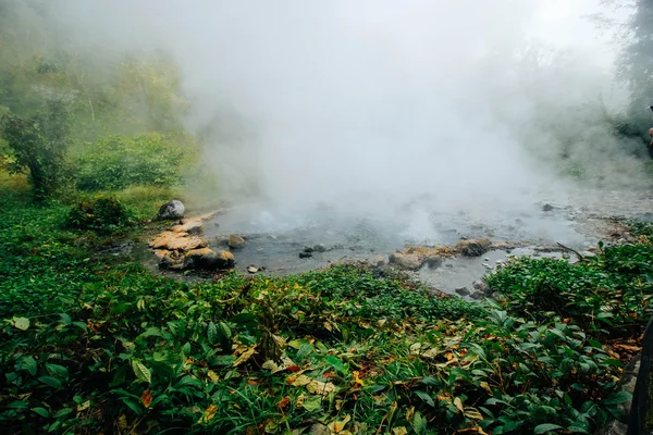 Pong-dueat 2015. December 17.: "pong-dueat-meleg forrásvizű"Chiang Mai Thaiföld — Stock Fotó