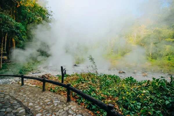 Pong-dueat 17 December 2015:" pong-dueat-hot-spring " Chiang Mai Thailand — Stock Photo, Image