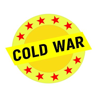 Soğuk Savaş Siyah daire ve sarı dikdörtgen sarı yıldız ifadeler