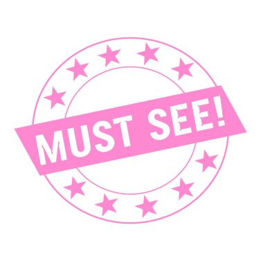 Beyaz pembe daire ve dikdörtgen üzerinde ifadeler pembe yıldız görmek gerekir