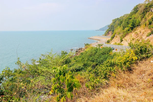 Carretera chalerm-burapa-chollathit 24 marzo 2016: "Ver carretera en Chanthaburi" Chanthaburi Tailandia — Foto de Stock