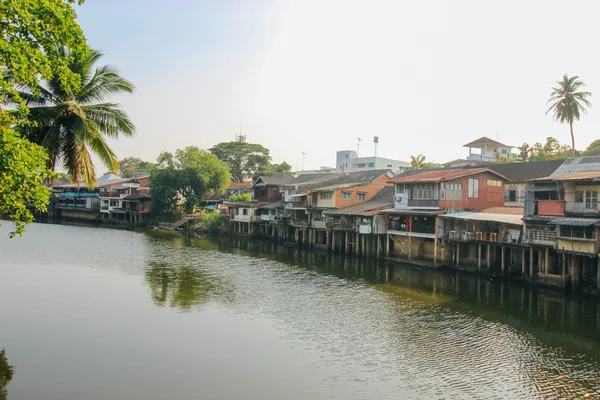 Ver Chanthaburi 24 marzo 2016: "Classic Thai Town Waterfront" Chanthaburi Tailandia — Foto de Stock