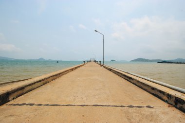 Dongtan Beach, sattahip Beach ve tropikal deniz Tayland