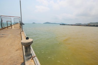 Dongtan Beach, sattahip Beach ve tropikal deniz Tayland