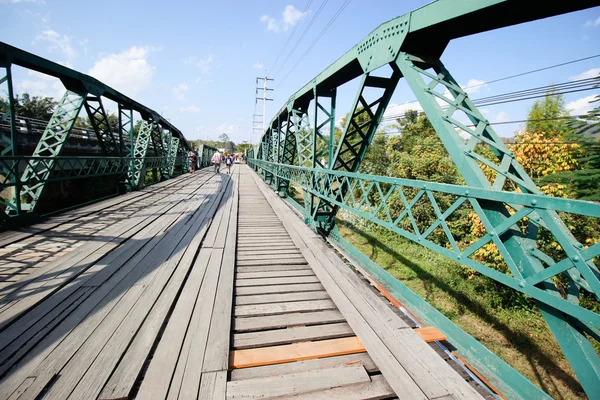 Bridge in pai 16 December 2015: "memorial bridge in pai city" mae hong son,thailand — Stock Photo, Image