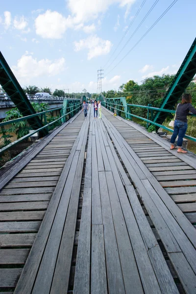 Bron i pai 16 December 2015: "memorial bridge i pai city" mae hong son, thailand — Stockfoto