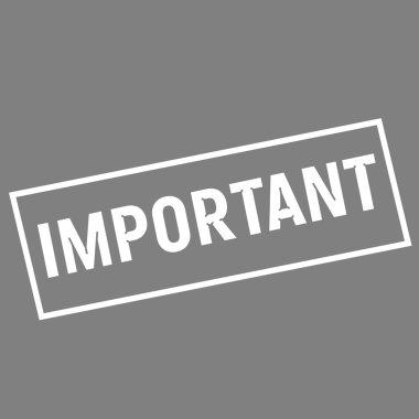 dikdörtgen gri arka plan üzerinde beyaz önemli ifadeler