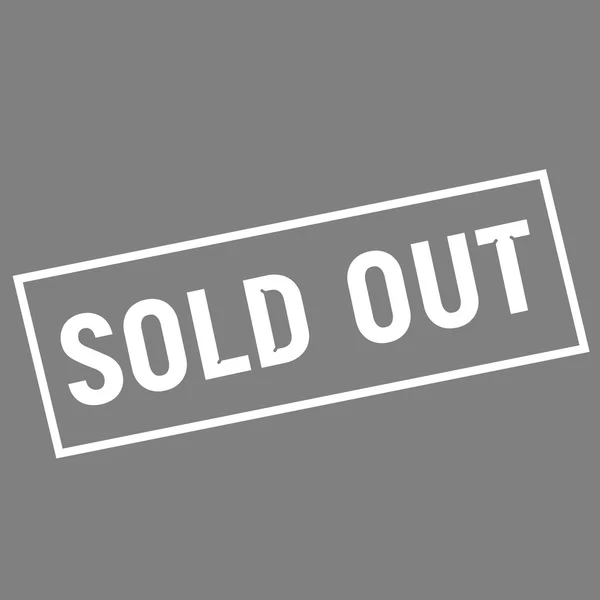 sold out white wording on rectangle gray background