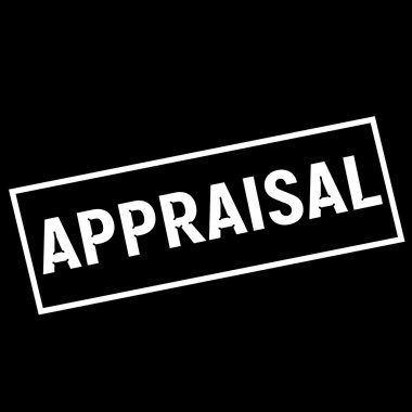 Dikdörtgen siyah arka plan üzerinde beyaz değerlendirme ifadeler