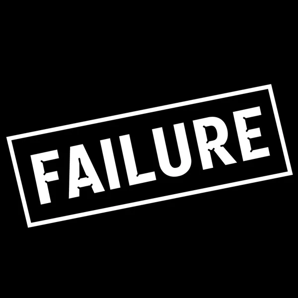 Failure white wording on rectangle black background — Stock Photo, Image