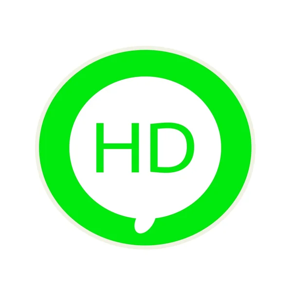 HD verde formulazione Circolare bianco discorso bolla — Foto Stock