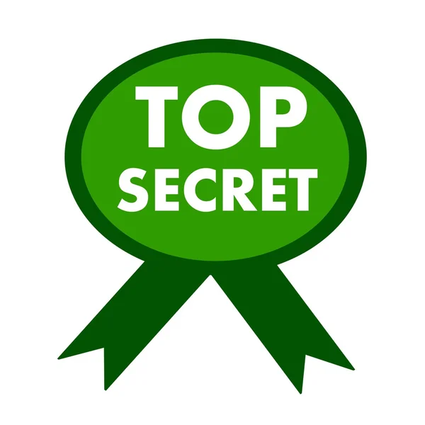 Top secret vit formuleringen bakgrunden grön menyfliksområdet — Stockfoto