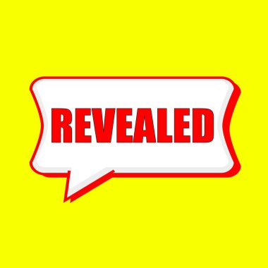 Konuşma balonları arka plan sarı kırmızı açıklamalarıyla ortaya