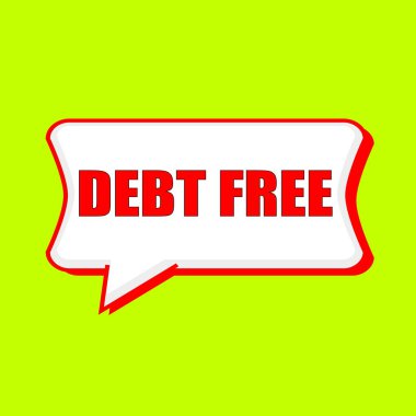 arka plan sarı limon borç ücretsiz kırmızı açıklamalarıyla konuşma kabarcıklar