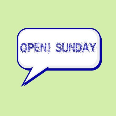 Konuşma balonları arka plan yeşil-beyaz Pazar mavi açıklamalarıyla açın