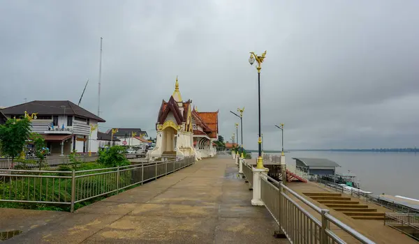 Hermoso Paisaje Mekongriver Anphur Thatphanom Nakhon Phanom Tailandés — Foto de Stock