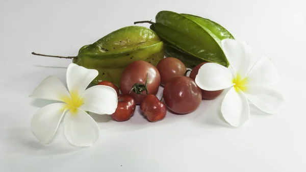 Mix plantaardige bloemen en vruchten — Stockfoto