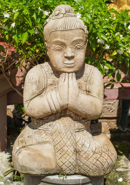 Standbeelden tempel Thailand — Stockfoto