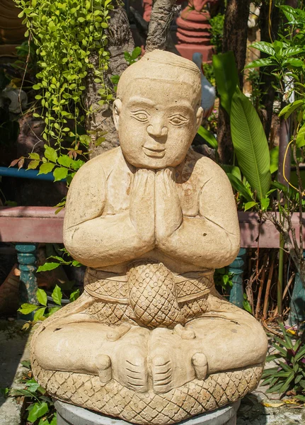 Standbeelden tempel Thailand — Stockfoto