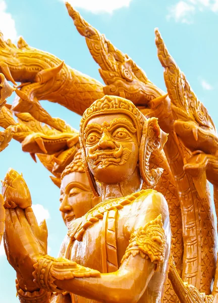 泰国艺术形式的蜡 (乌汶蜡烛节 2014 年) — 图库照片