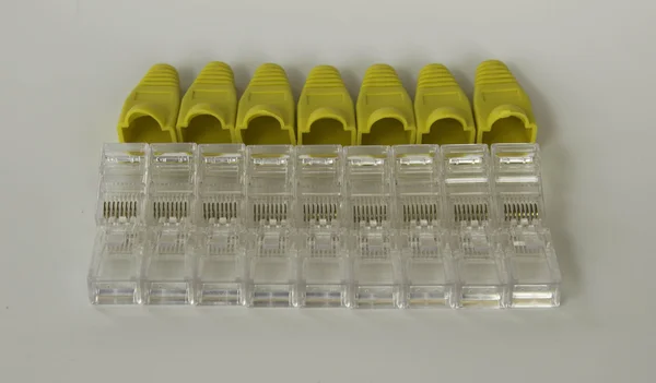 Bota RJ45 e RJ45 — Fotografia de Stock