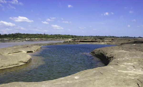 Rivière Sampanbok Mékong — Photo