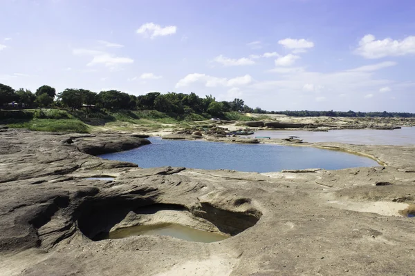 Rivière Sampanbok Mékong — Photo