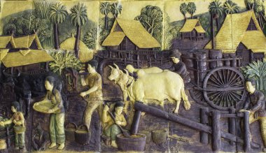 Tapınak Tayland boş şişeler yapılan