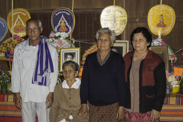 Religious ceremonies and ordination of men to a monk of Thailand Isaan — Stock Photo, Image