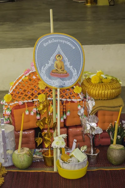 Religious ceremonies and ordination of men to a monk of Thailand Isaan — Stock Photo, Image