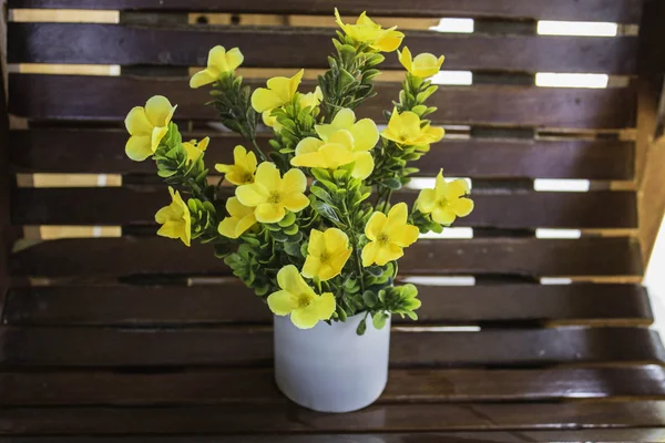 Kwiaty żółte tło do domu. — Zdjęcie stockowe